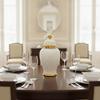 European-Style Ceramic Decorative Vase Textured Lidded with Gold