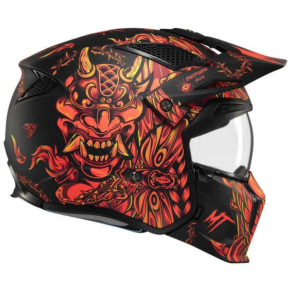 MT Helmets Modular Helmet Streetfighter SV Hellish