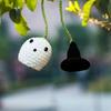 Halloween Crochet Pumpkin And Ghost  Tree Ornaments Small Hanging Ghost Charms Car Pendant Decoration Holiday Party Home Decors