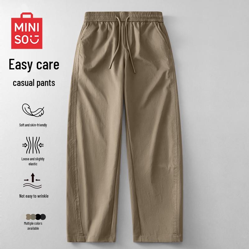 MINISO Men's Youth Fashion Straight-Leg Casual Pants