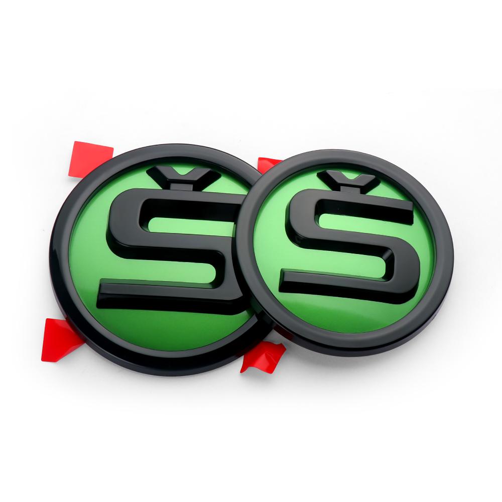 2025 Hot 2pcs 80/90/100mm Car Front Hood Badge Rear Trunk Emblem Sticker for Skoda Rapid Fabia 1 2 Octavia 2 A7 Yeti Superb 3 A5