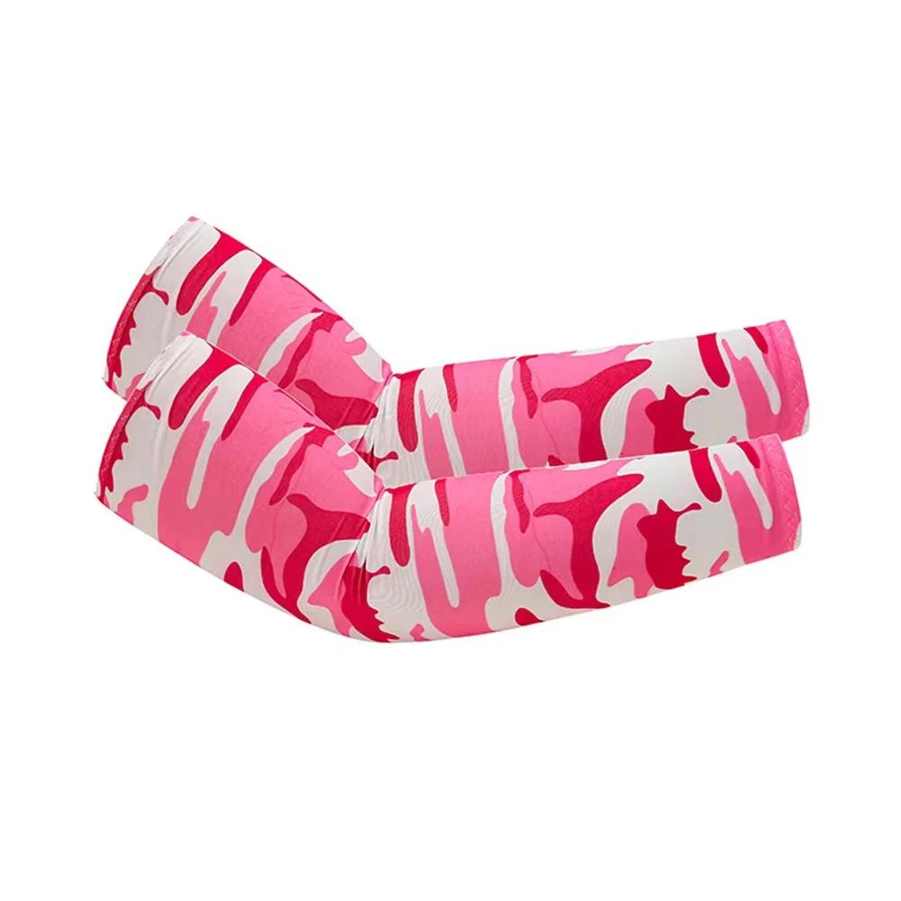 2Pcs Arm Sleeves Warmers Sports Sleeve Sun UV Protection Hand Cover Cooling Warmer Running Fishing Cycling
