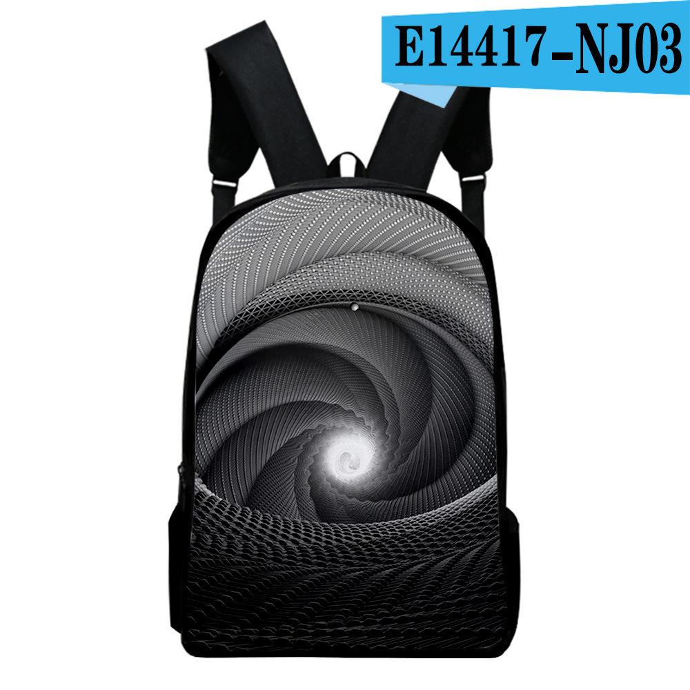 Harajuku Novelty Youthful Abstract Student School Bags Notebook Backpacks 3D Printed Oxford Waterproof Boys/Girls Travel Bags