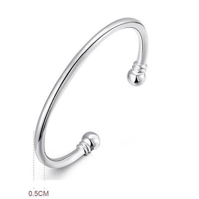 Silver Plated Bracelet S925 Silver Bracelet Wedding Bracelet Korean Style Fashion Silver Jewelry Double Bead Bracelet Bracelet