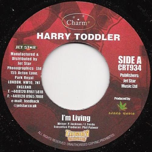 

7-дюймовая пластинка HARRY TODDLER - I m Living CRT934 Charm UK Регги, Ска и Даб Б/У