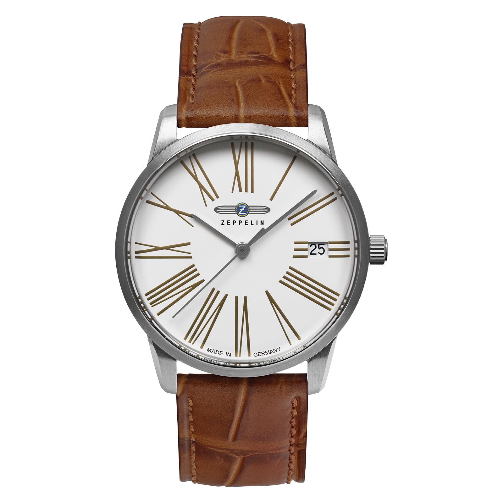 

Повсякденний годинник Flatline Brown [Zeppelin] 8347-4 Women [Артикул] білий