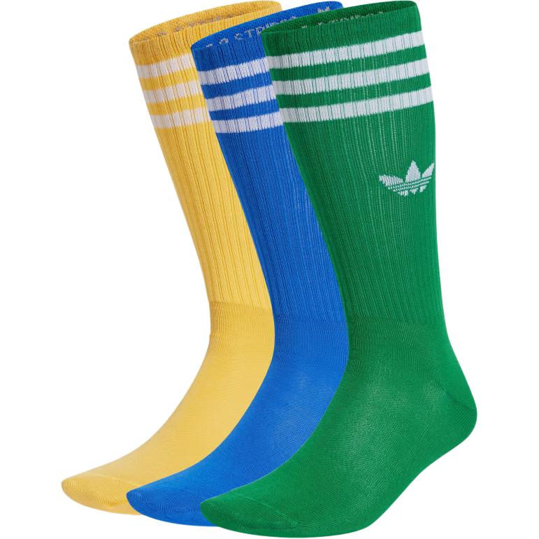 Adidas Originals SOLID CREW SOCKS 3 PAIRS Crew Socks Unisex 3 Pack IX7505 L
