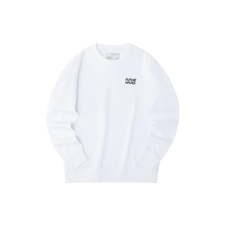 ANTA Sweatshirts Men s White Crew Neck Moderate Regular 152231710-3 S