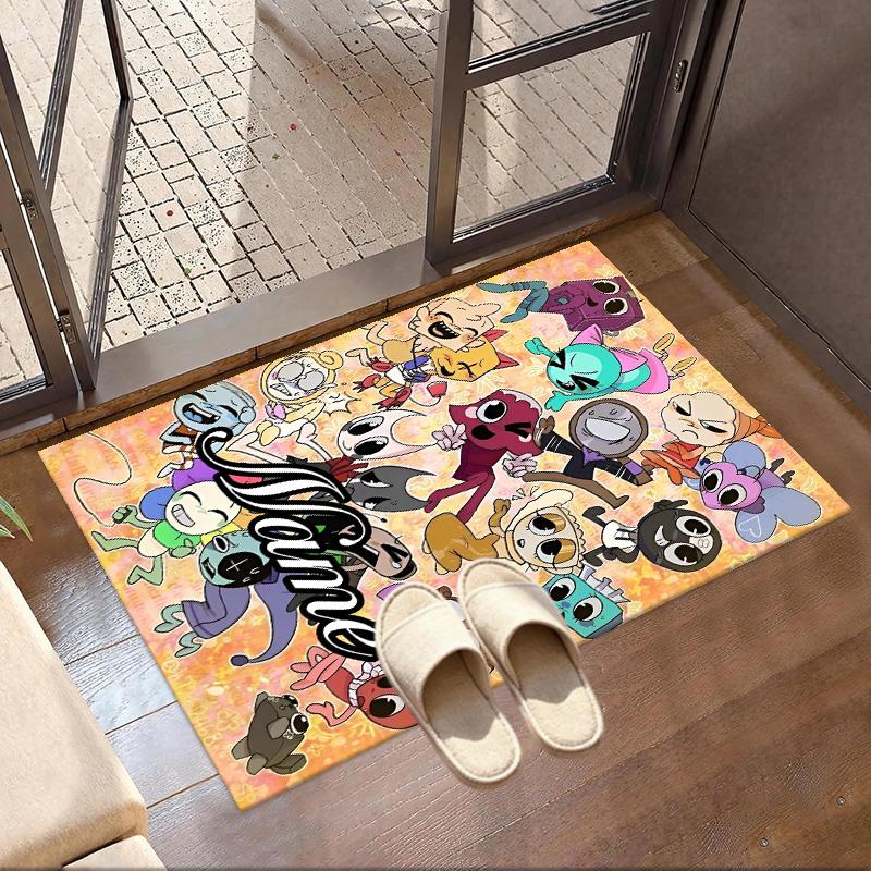Custom Name Personalized Dandy's World Print Carpet, Versatile Home Decor Rug, for Playroom, Apartment, Balcony, Entryway, Hallway Gift