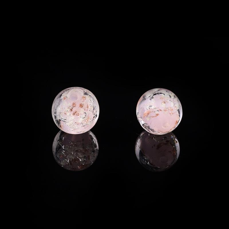 Luminous Gold Sand Glass Charm Pendant Necklace & Bracelet Kit - DIY Ancient Style Beaded Jewelry Accessories