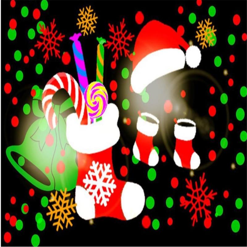 Weihnachts-Laserprojektor mit hoher Helligkeit und 16 Mustern Außenlicht Heimparty-Dekoration