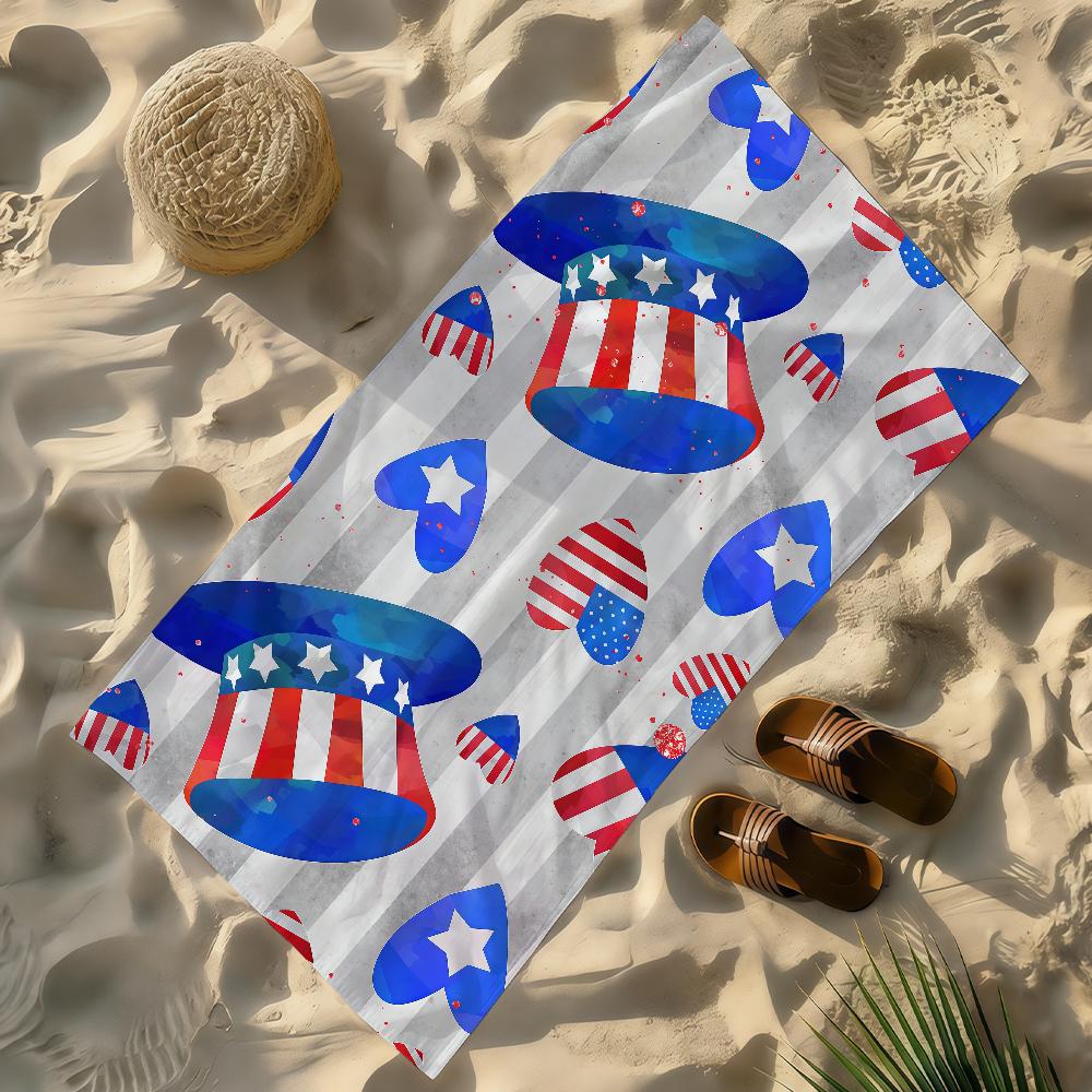 Flagge Amerikanische USA Handtuch Weich Leicht Anti-Sand Großes Strandhandtuch Schnelltrocknend Bad Sport Familie