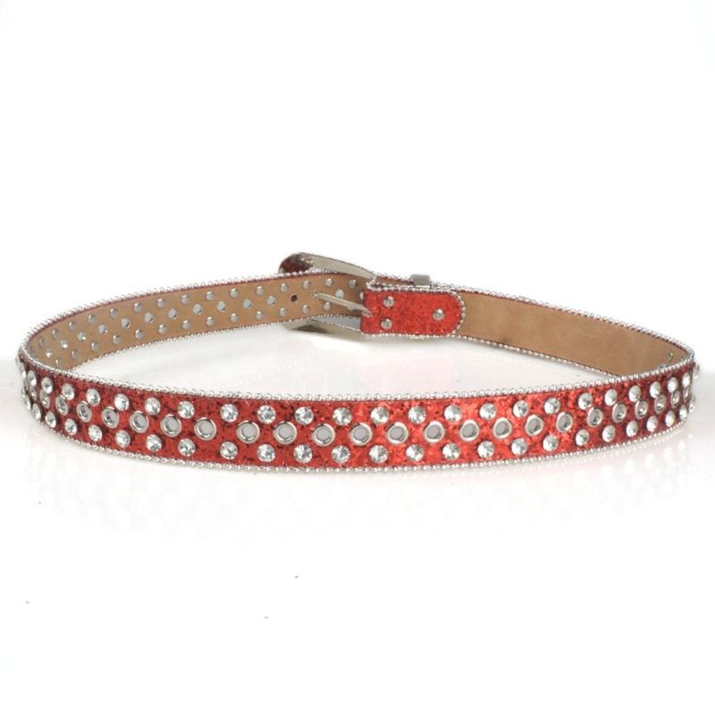 Bling Bling Cowboy Cowgirl Waist Belt Jeans Skirt Full Rhinestone Belt for Teens