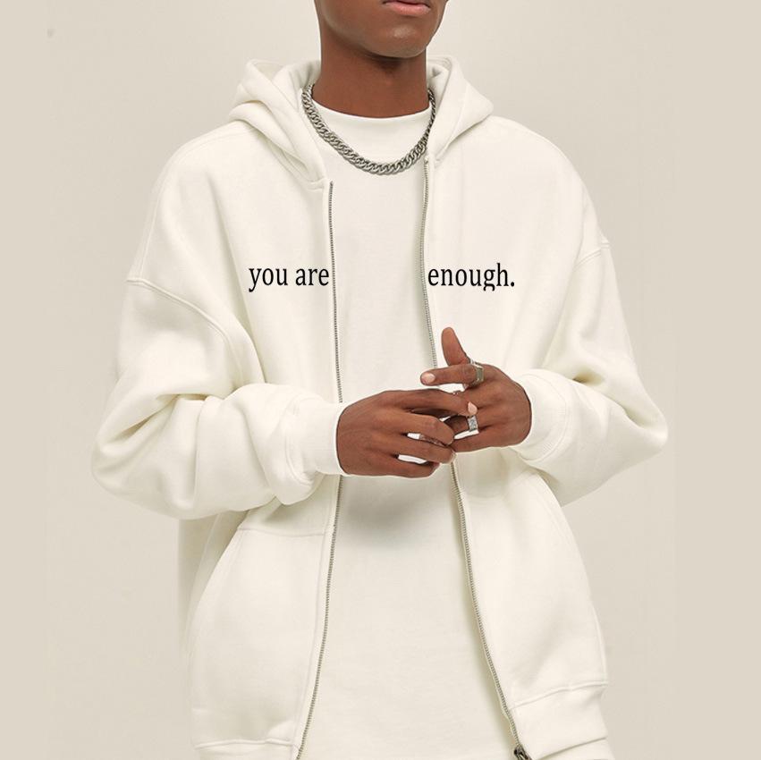 Women's Oversized Hooded Sweatshirt - Cute Autumn Jacket with Drawstring & Zipper for Teen Girls