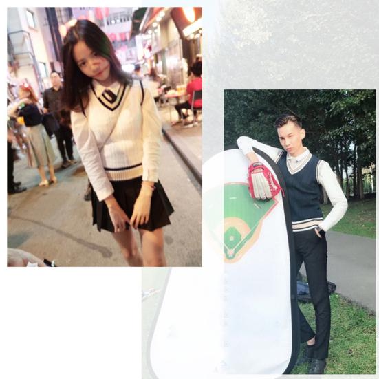 Unisex Sonbahar Kış V Yaka Kazak Yelek Kalınlaşmış Kolsuz Büküm Doku Çizgili Ekleme Kolej Tarzı Örgü Yelek