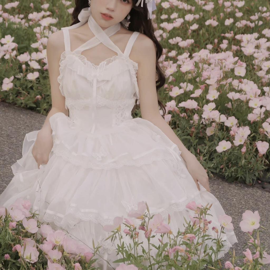 Miss Fulla JSK Gorgeous Lolita Sweet Sling Dress Birthday Dress