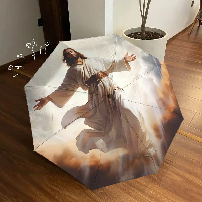 1pc Heavenly Figure, Ascension Themed High-quality Umbrella,Automatic Opening and Closing Umbrella,Multi-functional Umbrella G0811047