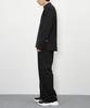 RAW TO RAW Mrn007 Fine Cotton Half Neck Pullover (Deep Black)