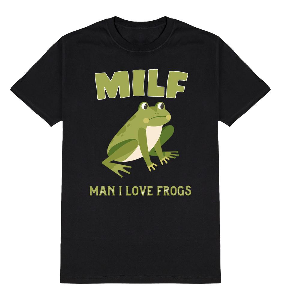 

Футболка MILF Man I Love Frogs Смешной юмор Мужская Женская Хлопок Жаба Мем 3XL