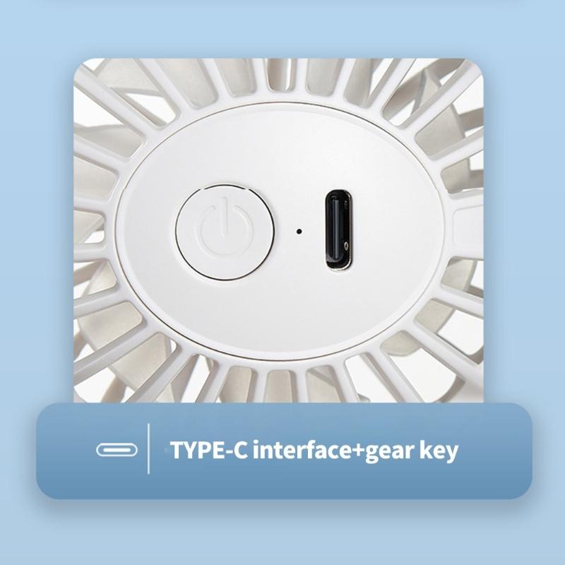 Multifuntional Handheld Fan Cooling Fan 1200mAh Powerful Electric Fan 3 Speed Setting for Travel Office and Outdoor Use