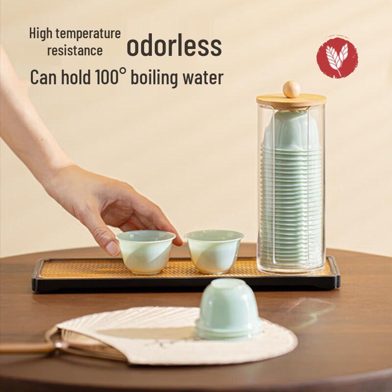 ZISIZ Premium Disposable Gongfu Tea Cups Set