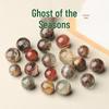 Natural Green Four Seasons Crystal Beads - DIY Handmade Multi-Layer Round Beads