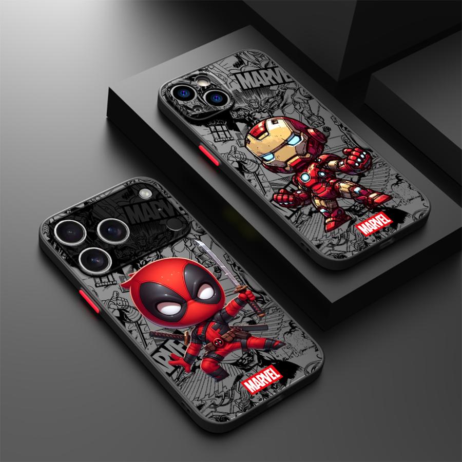 Fodral för iPhone 17 Pro Max 7 8 SE 16 Plus 13 Mini 14 12 11 15 17e Air XS XR Baksida Telefonfodral Deadpool Och Wolverine