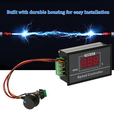 KKmoon DC6-60V 12V 24V 36V 48V 0-30A PWM panel regulátora otáčok motora so spínačom Start&Stop