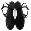 CHANEL Sandals COCO Mark ankle strap thong sandal flats black leather 24C G45428 Used