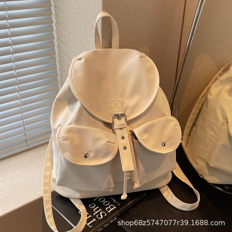Niche 2025 spring new nylon Oxford cloth women's backpack large capacity simple casual backpack student schoolbag