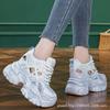 Inner height increase new breathable dad shoes platform mesh small dirty shoes sports and leisure shoes