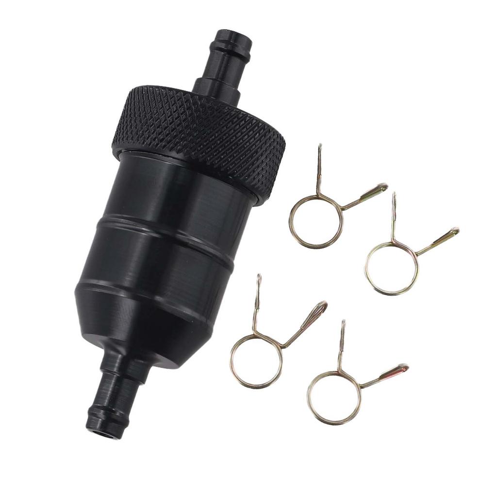 1pcs Aluminum Alloy Filter 8MM Aluminum Alloy Inlne FUEL Filter Motorcycle ATVs Motorbike Moped Automobiles Accessories
