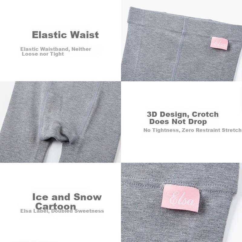 Disney White Girls' Leggings, Spring And Autumn Stylish Pants for Girls, Spring Outerwear Long Trousers SP97706, Light Gray, 130