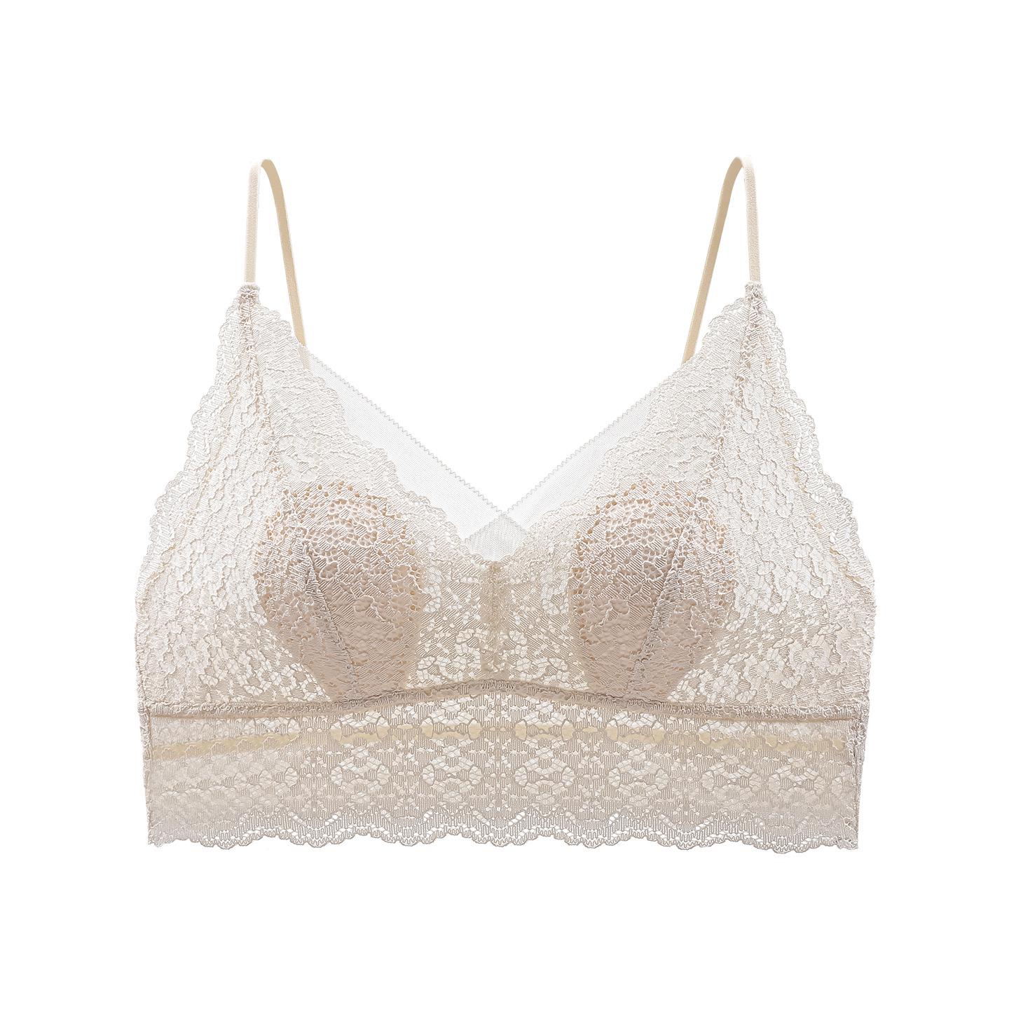 

818 Summer French Lace Bunny Ear Camisole Bustier - Romantic, Sexy, Backless, Lightweight Top Medium (recommended for 90-110 jin)