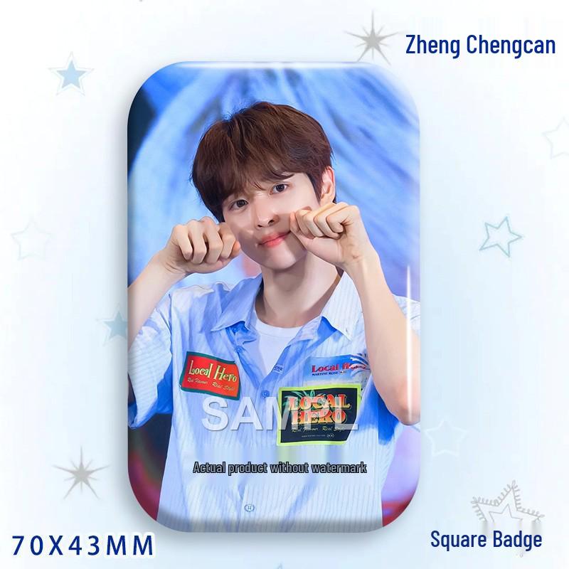 Zheng Chengcan Concert Star Badge & Laser Sticker Pin Brooch