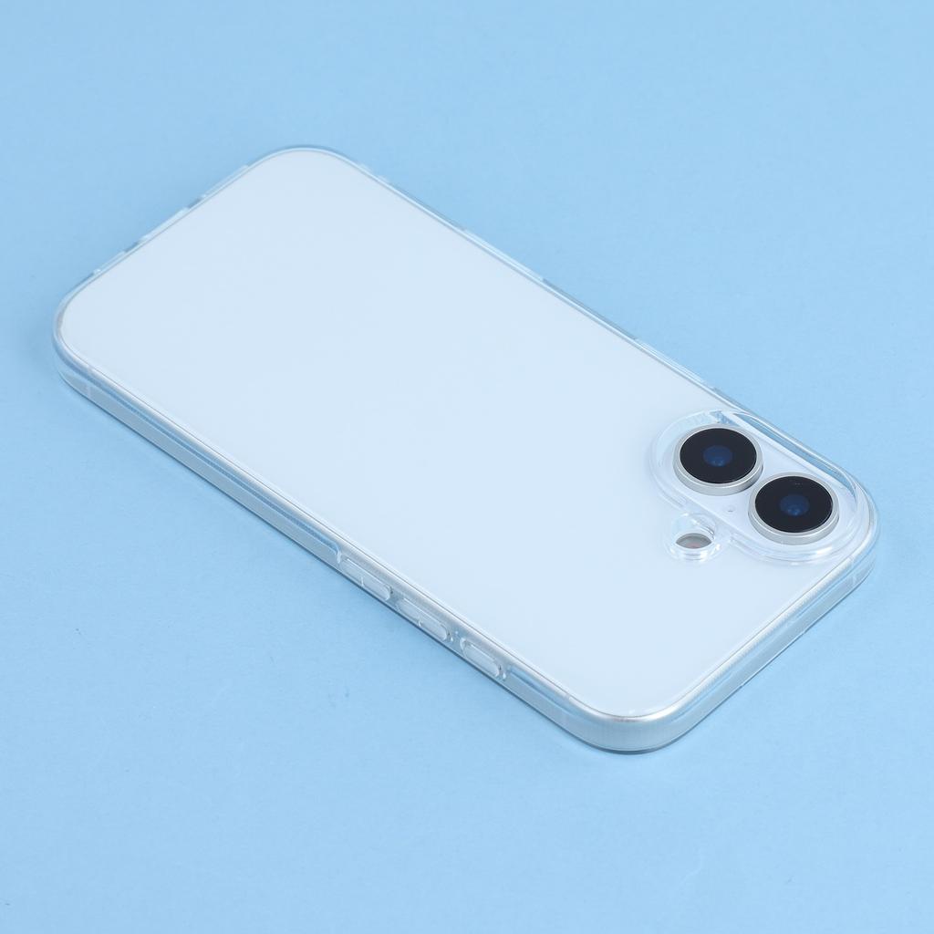 For iPhone 17 Case Watermark-Free 2.0mm Clear Phone TPU Cover