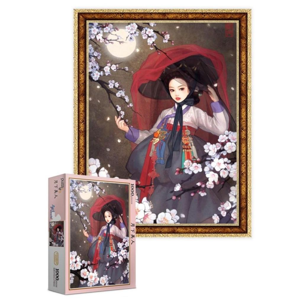 Puzzle Life Moonlight Beauty Moonlight Beauty Person 100Pcs , Korean Popular Puzzles