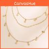 Elegant Three Tier Alloy Star Pendant Necklace Perfect For Everyday Wear