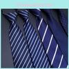 Men Stripes Pattern Tie With Polyester Fabric And Star Pattern For Formal Events