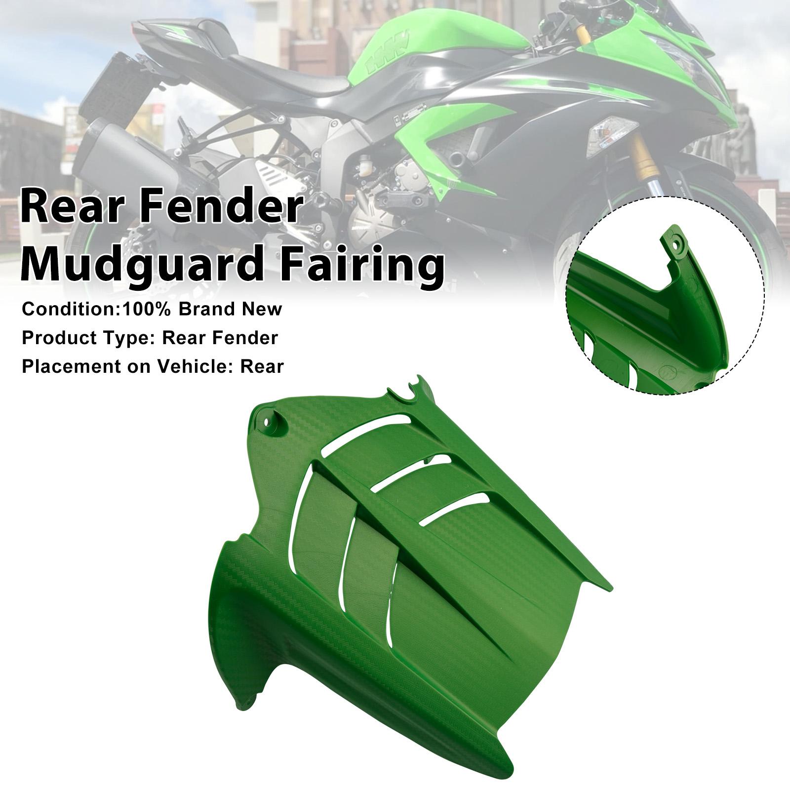 

Rear Fender Mudguard Fairing For Kawasaki ZX-6R 636 2009-2025 Green