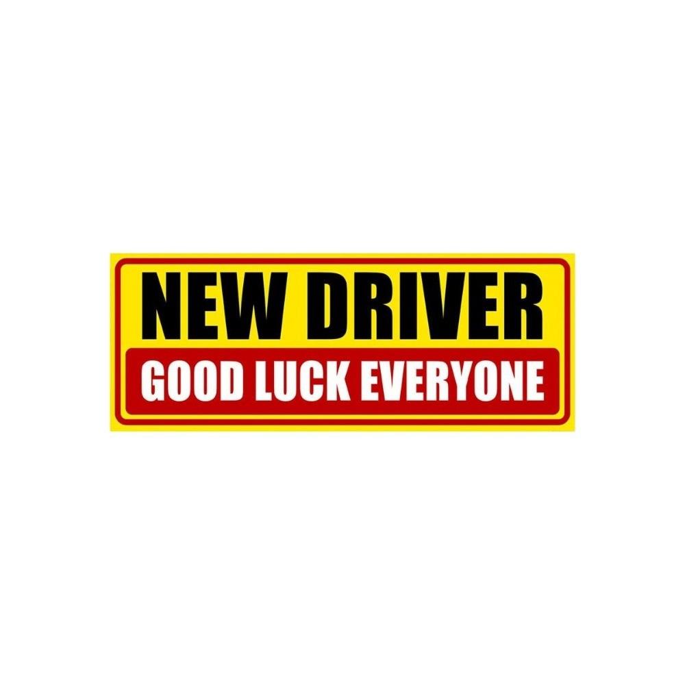 Waterproof PVC Student Driver Magnet Reusable Vehicle Safety Warning For Teen Drivers