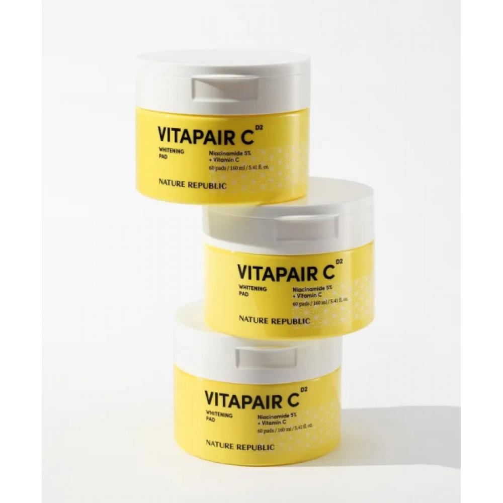 Nature RepubliC Vita Pair C Whitening Pad  Jelly Pad  60 Sheets Single option NC0020