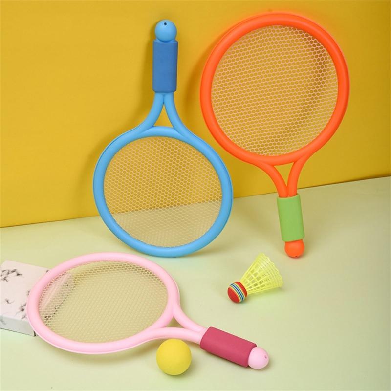 Children Tennis Racket Set Badminton Racket with Tennis and 2 Shuttlecocks for Kid Boy Girl Beach Game Outdoor Playing