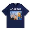 HollowEarth Agartha Meme Grafik T-Shirts Unisex Damen Hip Hop Vintage Stil T-Shirt Sommer Neu Kurzarm Komfort T-Shirts