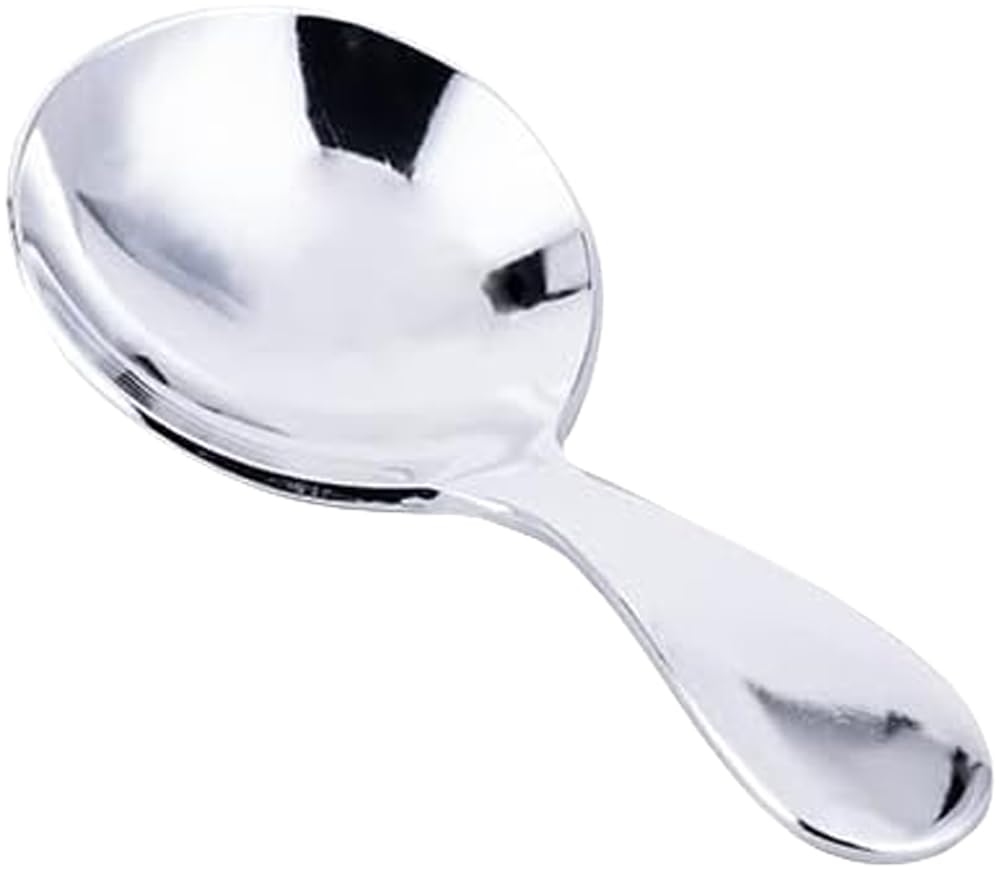 Aoyagi CASUAL PRODUCT Tea Caddy Stainless Made in Small Tea Fits in Tea 013003 Spoon, Round, Silver, Steel, Japan, Measure, Canisters,
