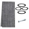 Replacement Fabric and Rope Kit for Recliner Chairs Including Screws Suitable for Standard Gravity Chairs and Sun Loungers