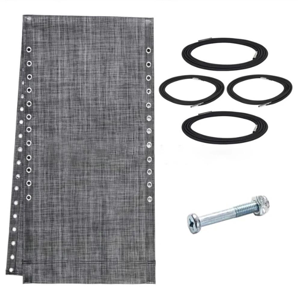 Replacement Fabric and Rope Kit for Recliner Chairs Including Screws Suitable for Standard Gravity Chairs and Sun Loungers