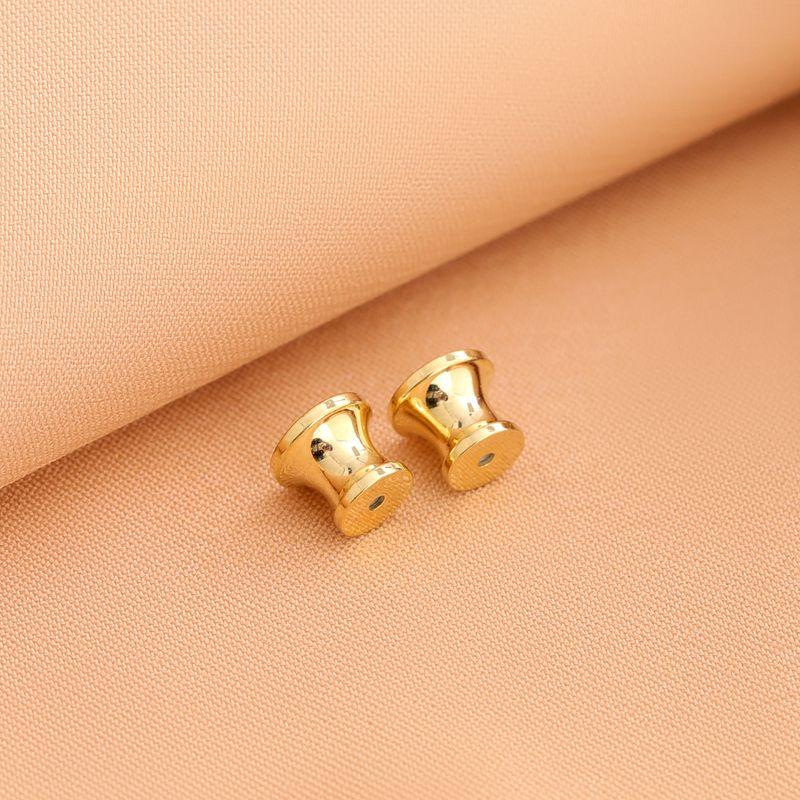 

DIY Sterling Silver 18K Gold Fixed Anti-Lost Earplug Sterling silver plated 18K gold ear plug 3 pairs
