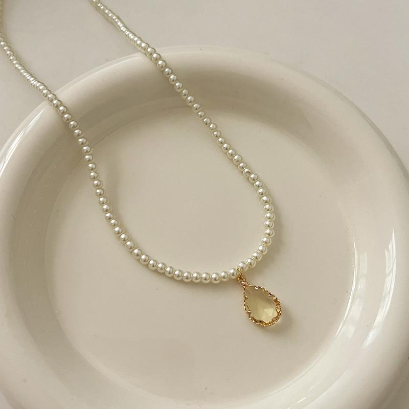 Pearl Necklace Women'S Light Luxury Temperament High Sense Clavicle Chain Year Neck Chain