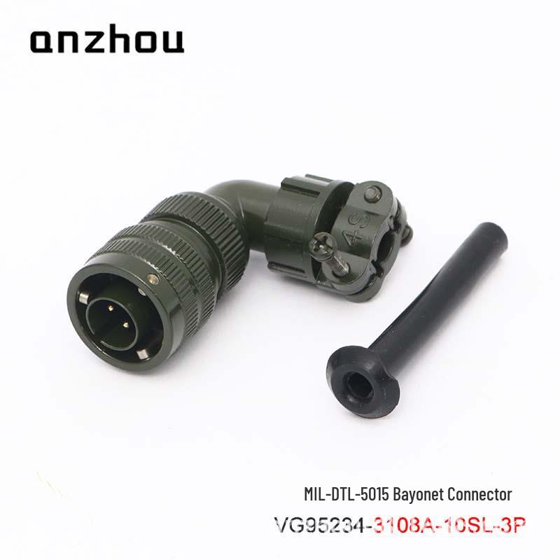3-Core Military Aviation Connector VG95234-10SL-3P Bayonet CA08COME-10SL-3S